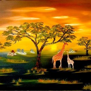 18/24 inch oil painting. Original and limited edition of XSK paintings.